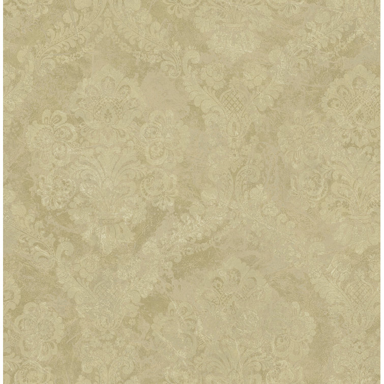 Alcott Hill® Akalpreet Damask Wallpaper Wayfair